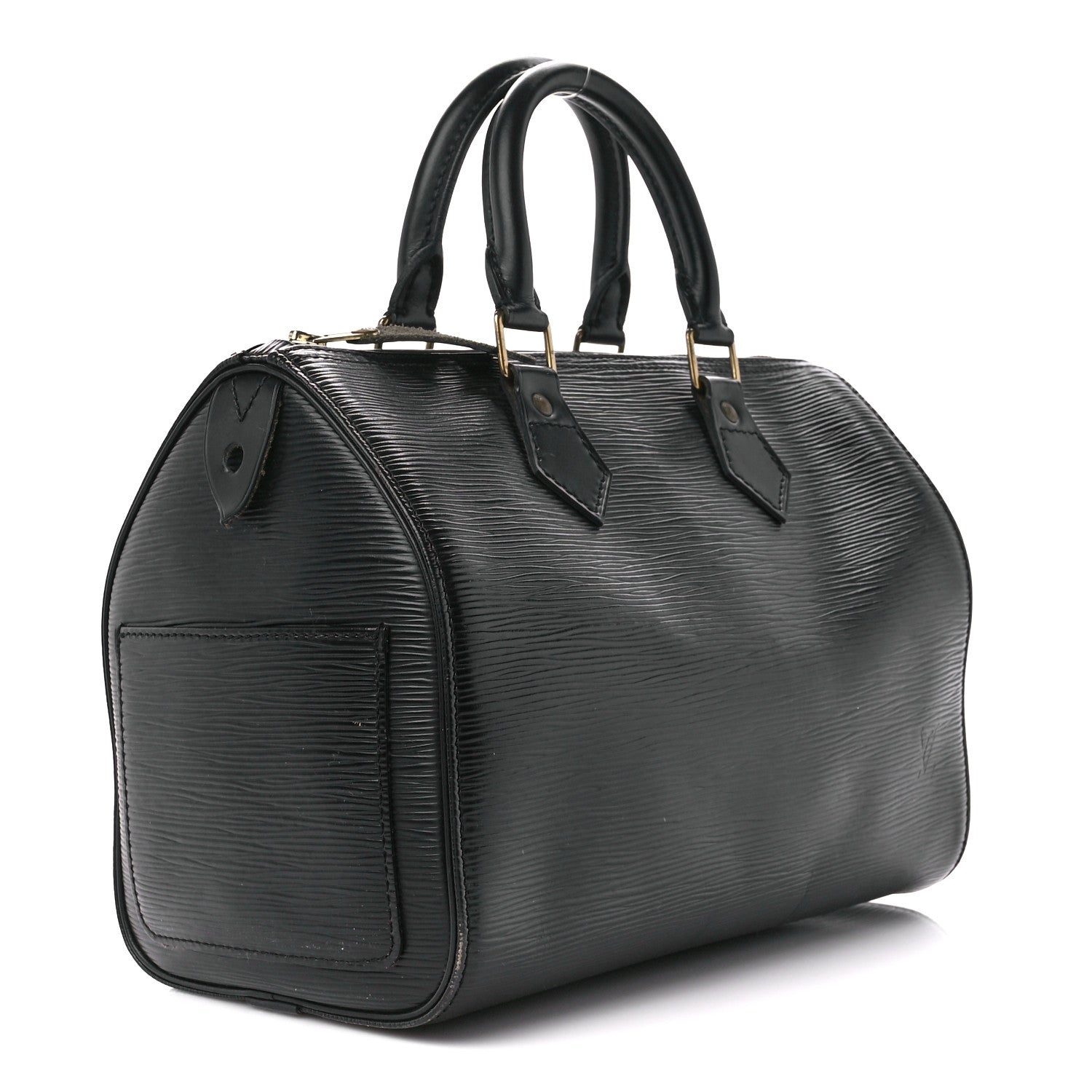 Louis Vuitton Epi Speedy 25 Black 3 of 16