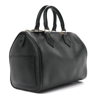 Louis Vuitton Epi Speedy 25 Black 3 of 16