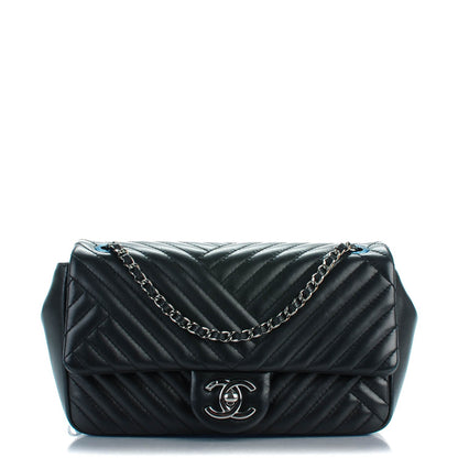 Chanel Lambskin Small CC Crossing Flap Black 1 of 8