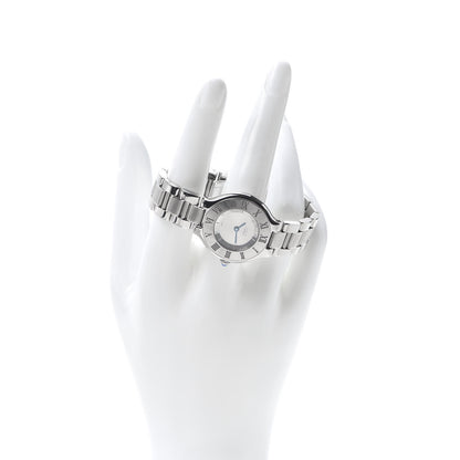Cartier Stainless Steel 28mm Must De 21 Quartz Watch 2 of 6