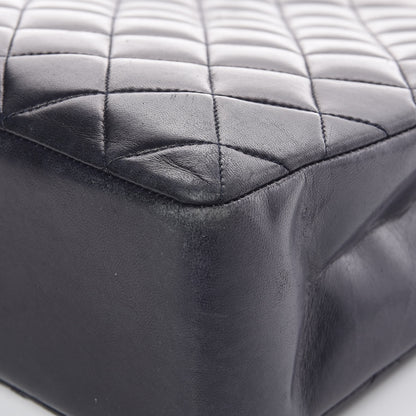 Chanel Lambskin Quilted Shopping Tote Navy 12 of 12