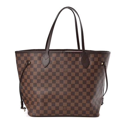 Louis Vuitton Damier Ebene Neo Neverfull MM Rose Ballerine 1 of 11