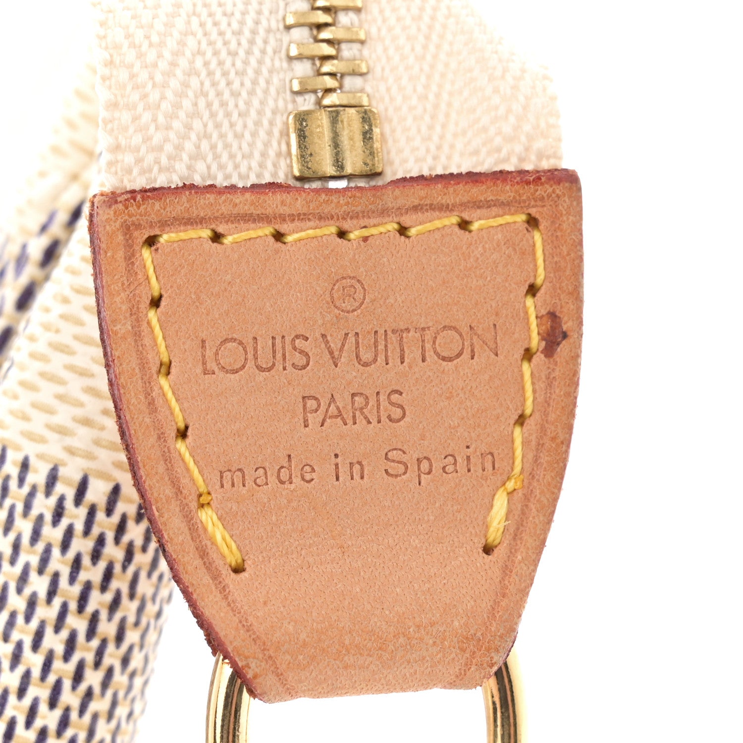 Louis Vuitton Damier Azur Accessories Pochette Long Strap 6 of 12