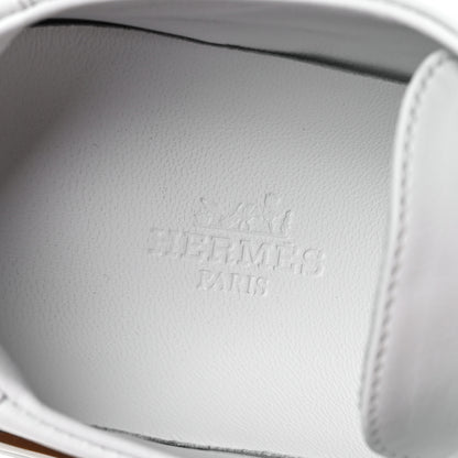 Hermes Calfskin Deep Sneakers 36 White Naturel 7 of 7