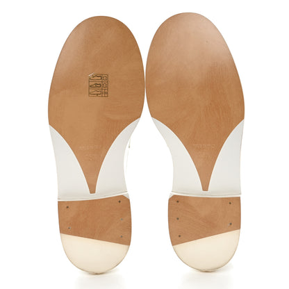Chanel Shiny Calfskin Logo Loafers 35.5 White 7 of 11