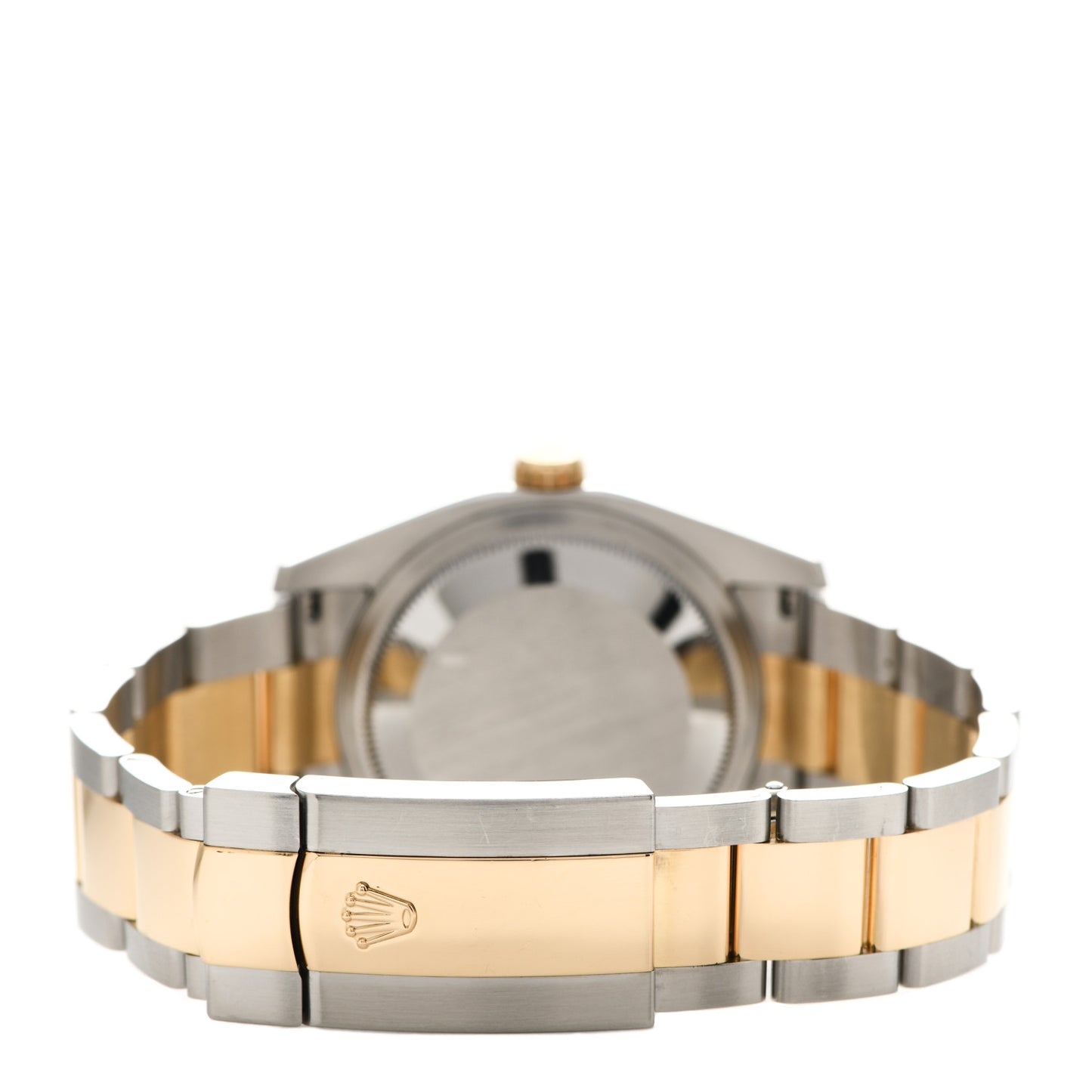 Stainless Steel 18K Yellow Gold Diamond 36mm Oyster Perpetual Datejust Watch Silver 116233