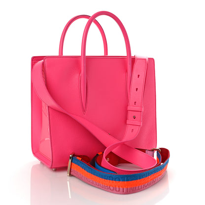 Christian Louboutin Calfskin Spikes Loubinthesky Medium Paloma Fuchsia 2 of 11