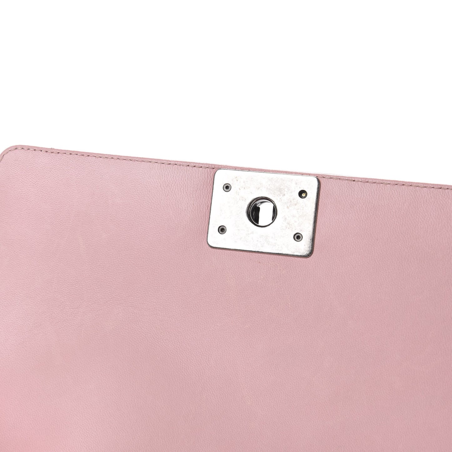 Lambskin Quilted Medium Boy Flap Light Pink