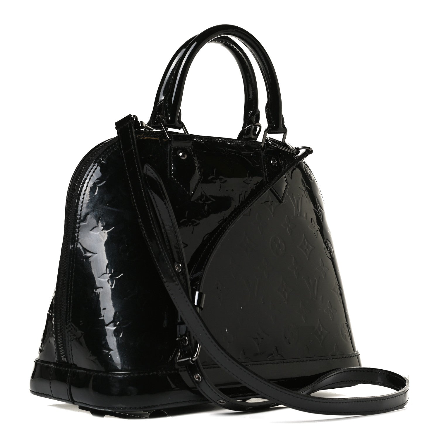 Louis Vuitton Vernis Alma PM Noir Magnetique 3 of 32