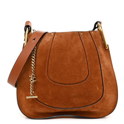 Chloe Suede Small Hayley Hobo Caramel 1 of 12