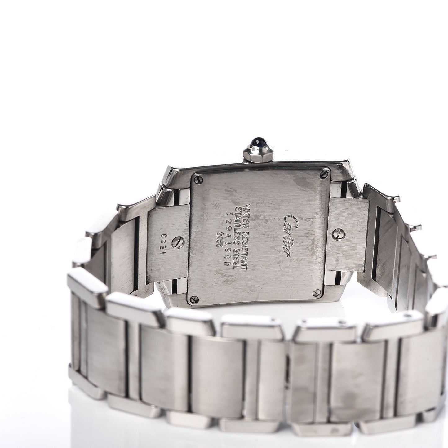 Stainless Steel 25mm Tank Francaise Quartz Watch