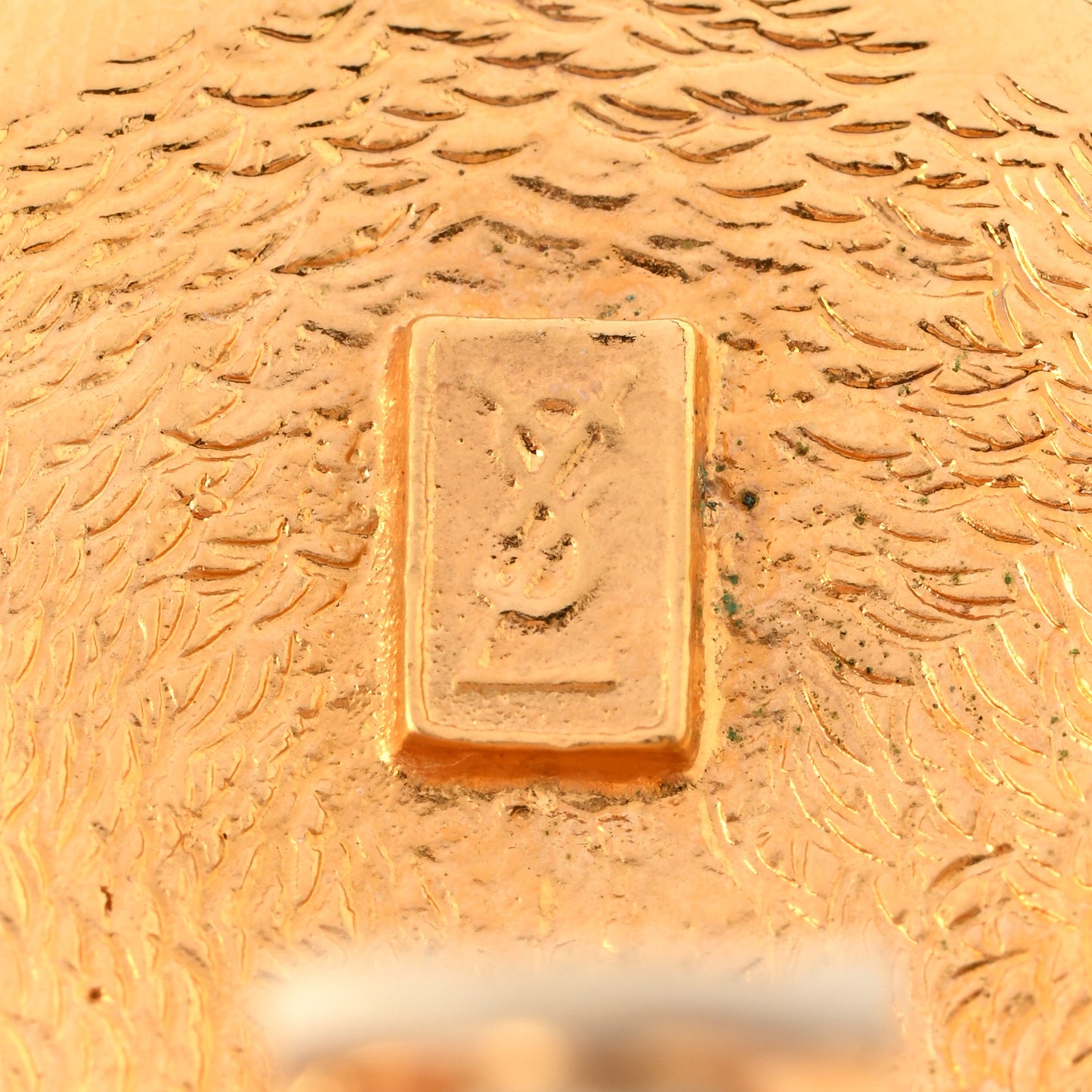 Medallion Clip On Earrings Gold