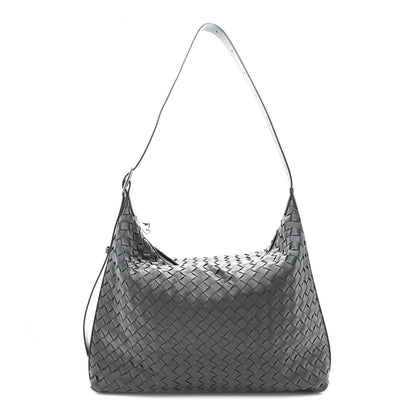 Bottega Veneta Deerskin Intrecciato Medium Traveler Hobo Black 1 of 11