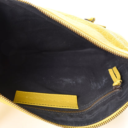 Balenciaga Agneau Classic Hardware Flat Handle Clutch Curry 4 of 10