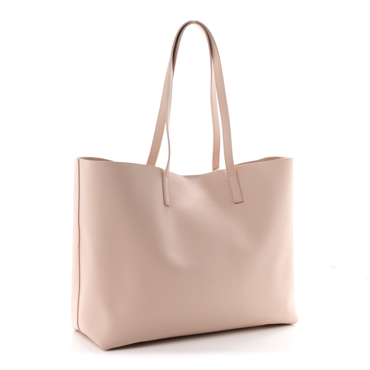 Calfskin Large Shopping Tote Marble Pink