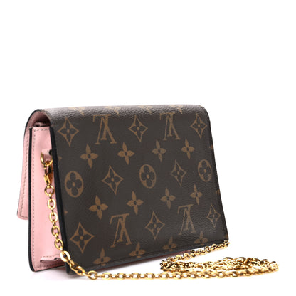Louis Vuitton Monogram Flore Chain Wallet Rose Ballerine 3 of 11
