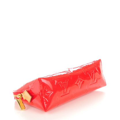 Louis Vuitton Vernis Cosmetic Pouch Rouge Grenadine 4 of 7