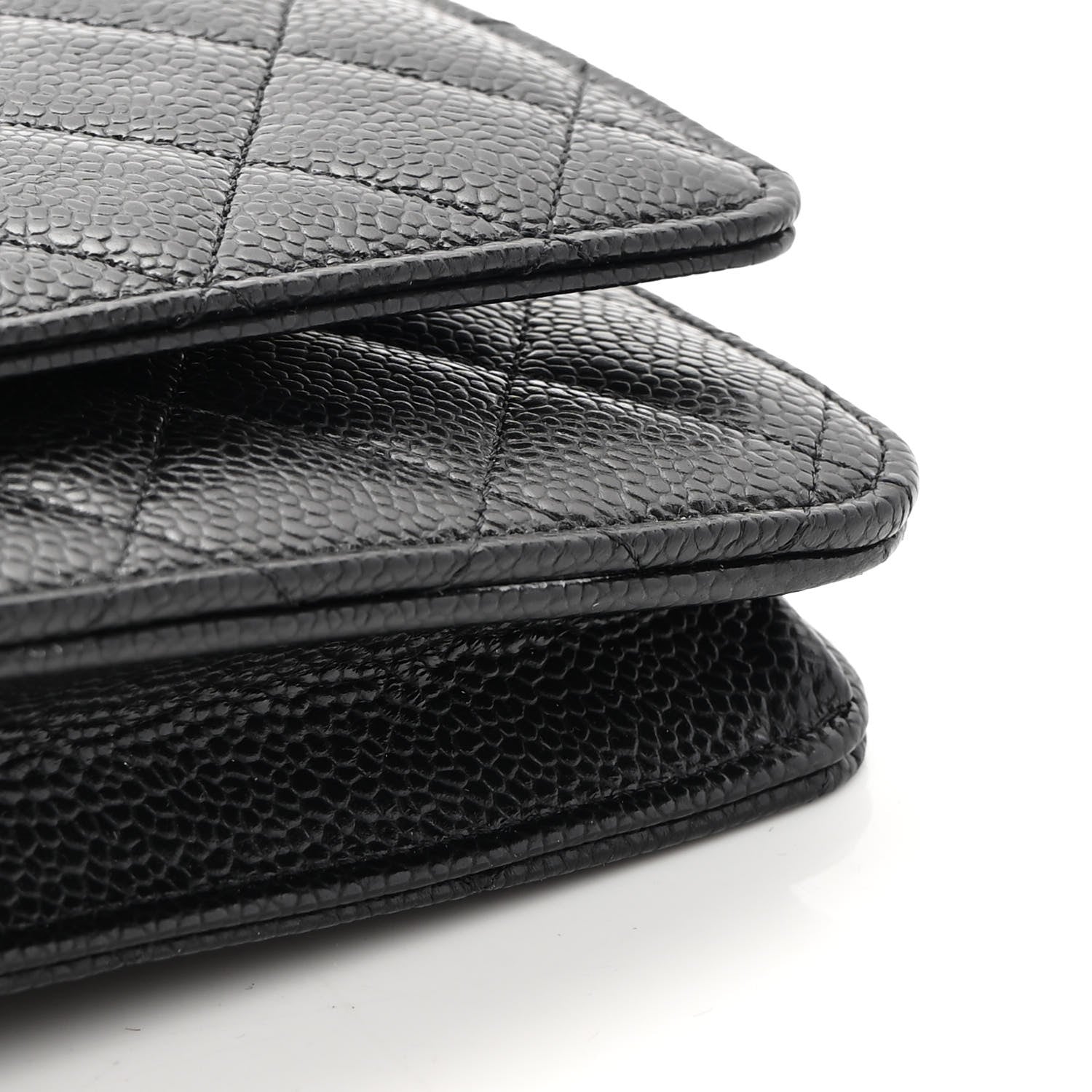 Chanel Caviar Quilted Wallet On Chain WOC Black 12 of 13