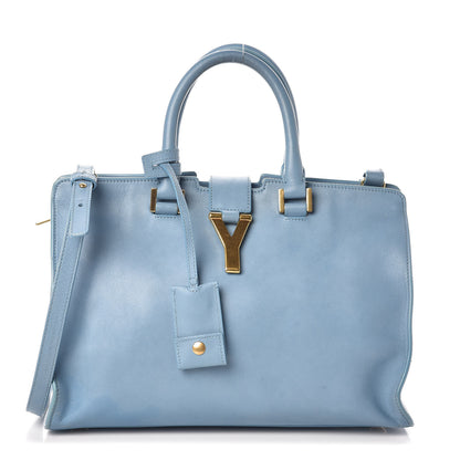Saint Laurent Calfskin Small Classic Y Cabas Blue Glacier 1 of 13