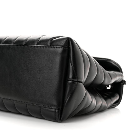 Saint Laurent Calfskin Y Quilted Monogram Medium Loulou Chain Satchel Black 10 of 10