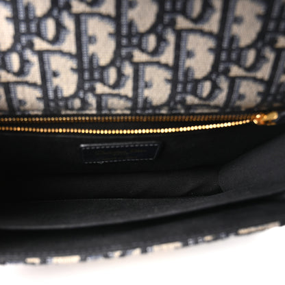 Christian Dior Oblique 30 Montaigne Flap Bag Blue 5 of 10