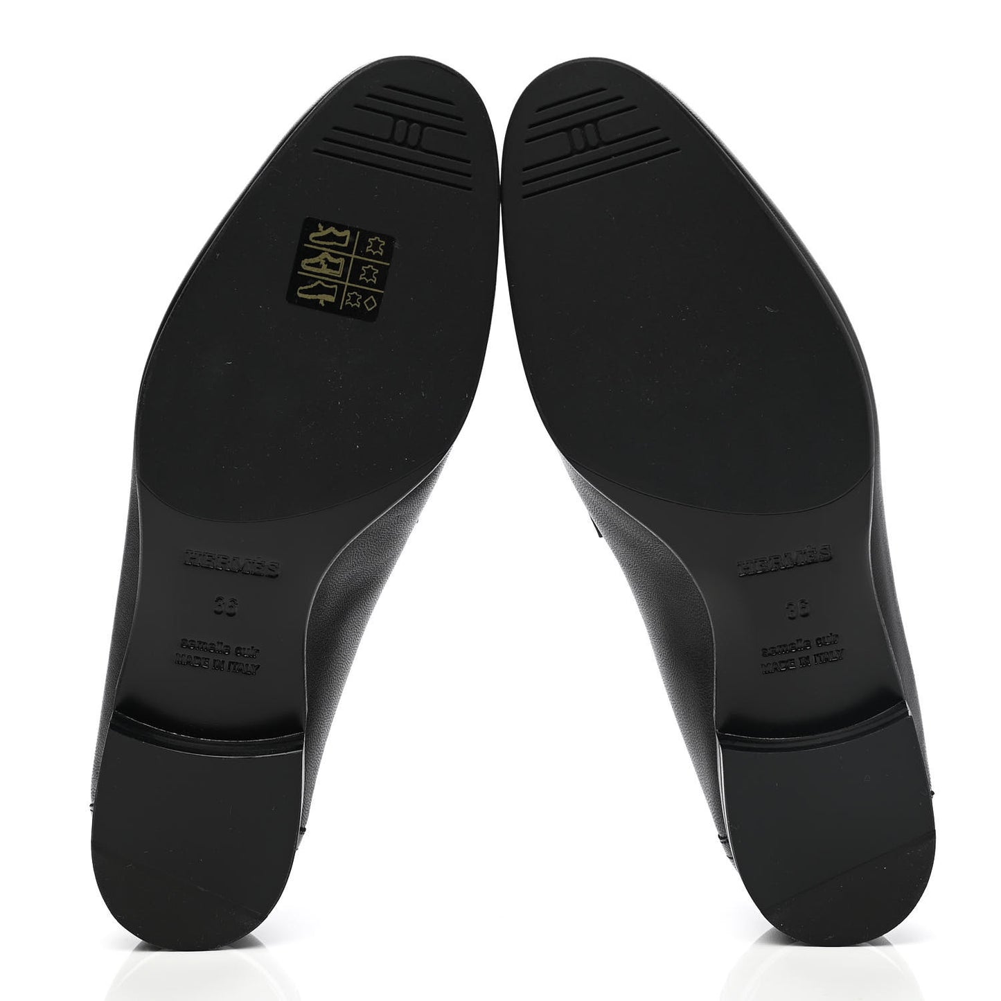 Goatskin Womens Paris Loafers 36 Black