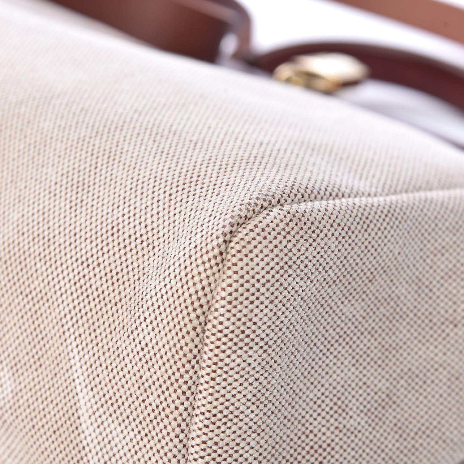 Hermes Toile Vache Calfskin Herbag 30 PM Natural 13 of 18