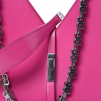 Givenchy Box Calfskin Mini Cut Out Shoulder Bag Neon Pink 8 of 11