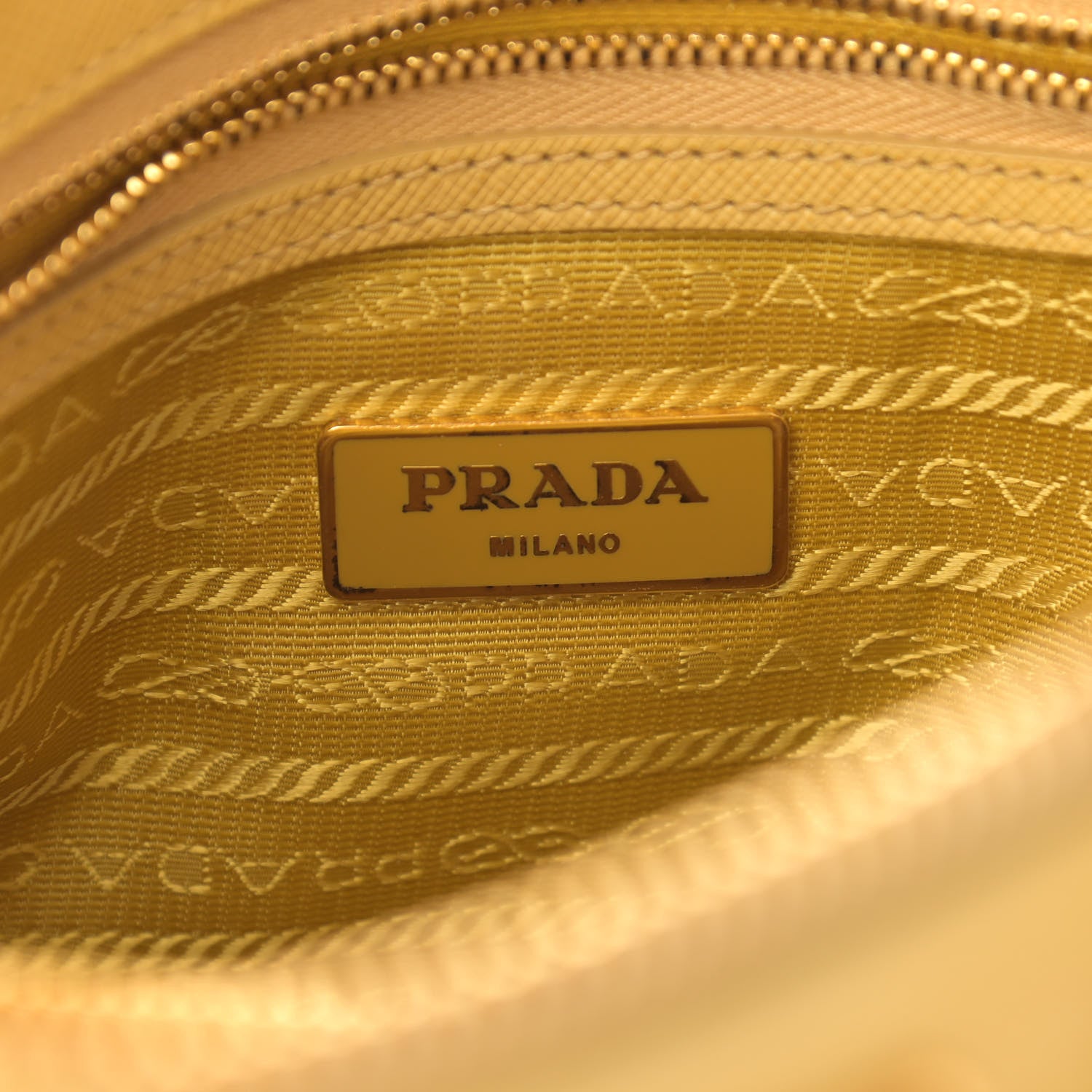 Prada Saffiano Lux Small Promenade Tote Mimosa 5 of 16