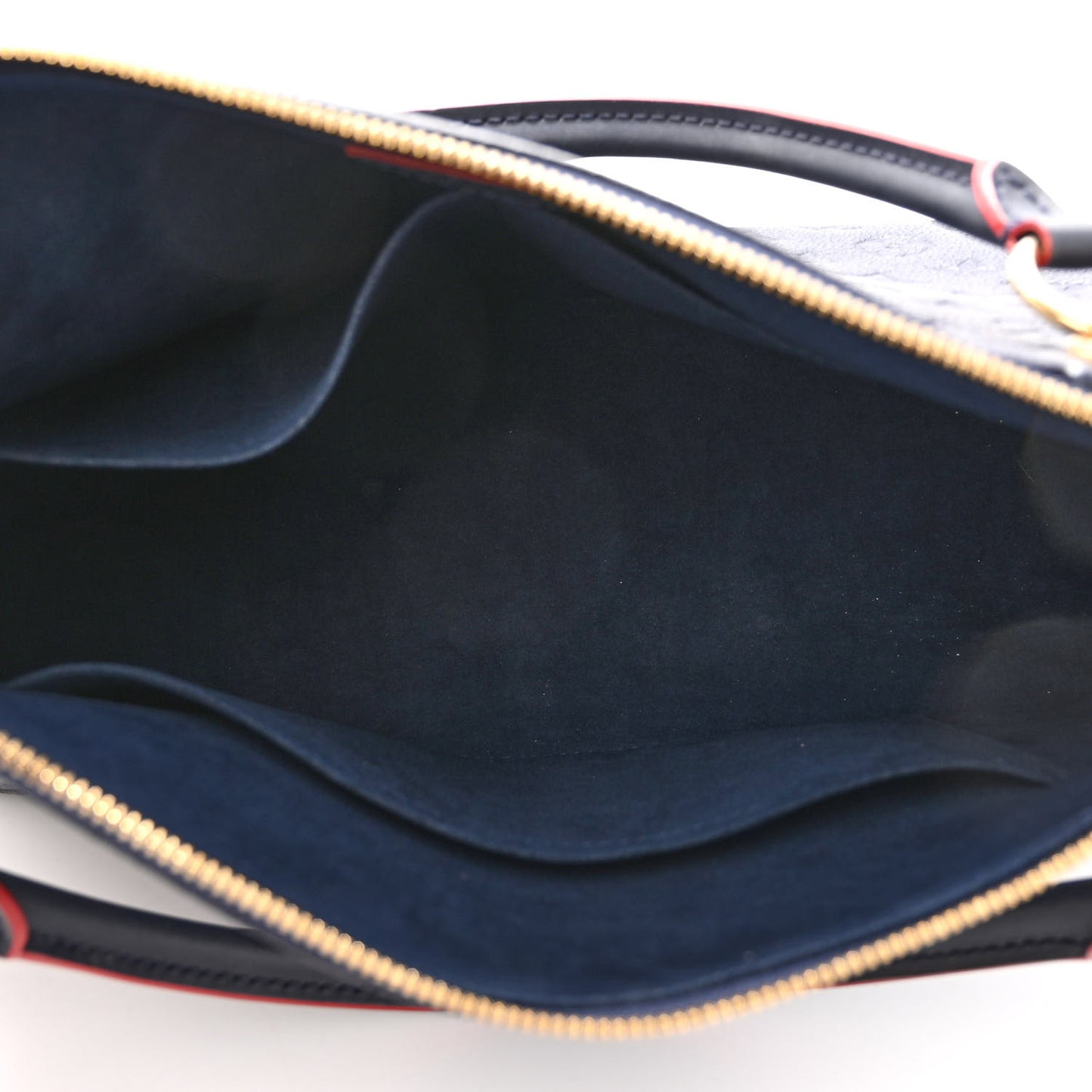 Empreinte V Tote MM Marine Rouge