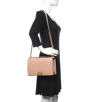 Chanel Caviar Quilted New Medium Boy Flap Beige 2 of 10