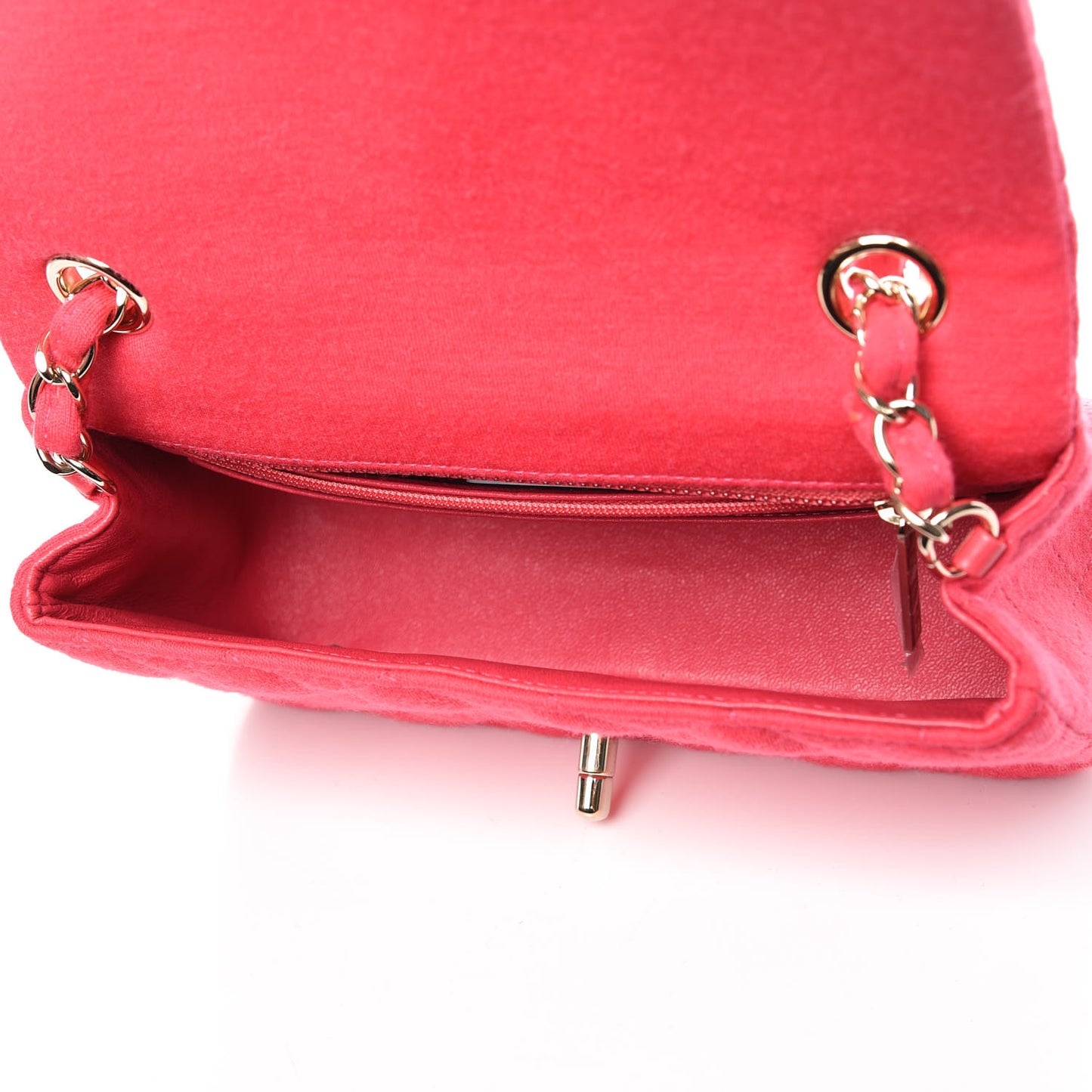 Jersey Quilted Mini Rectangular Flap Pink
