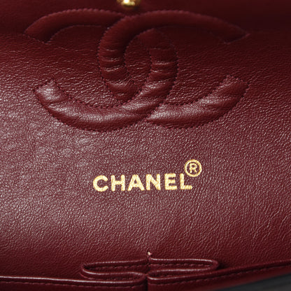 Chanel Lambskin Quilted Medium Double Flap Black 11 of 14