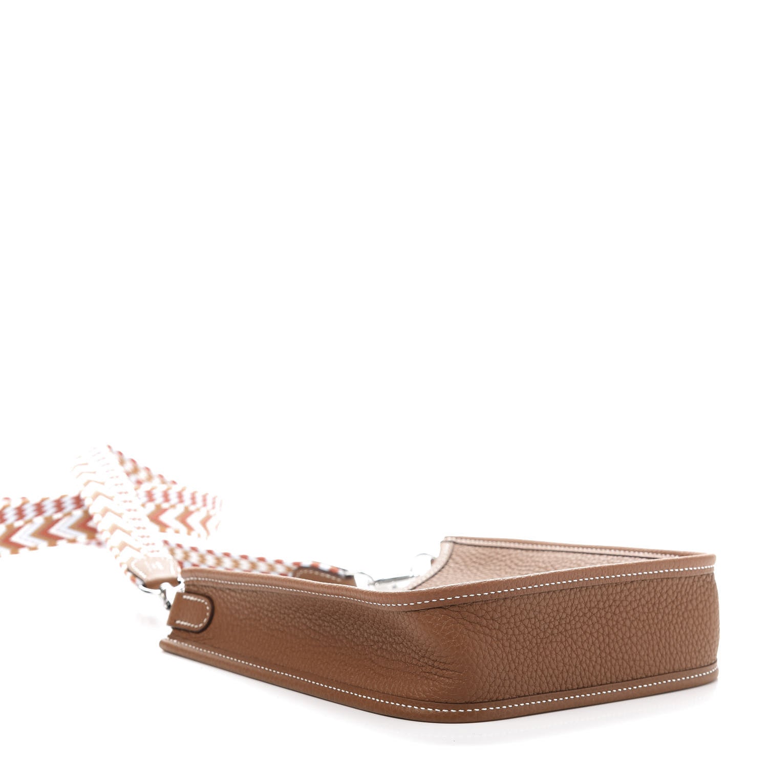 Hermes Taurillon Clemence Allegro Evelyne TPM Gold Cornaline White 4 of 11