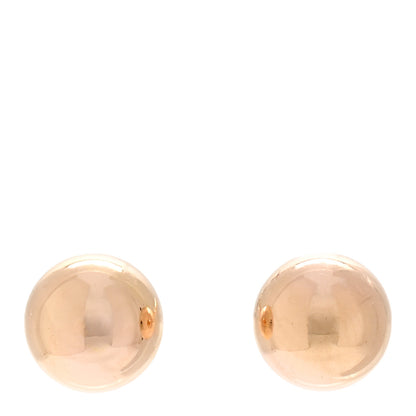 Tiffany 18K Rose Gold 8mm HardWear Ball Earrings 1 of 5