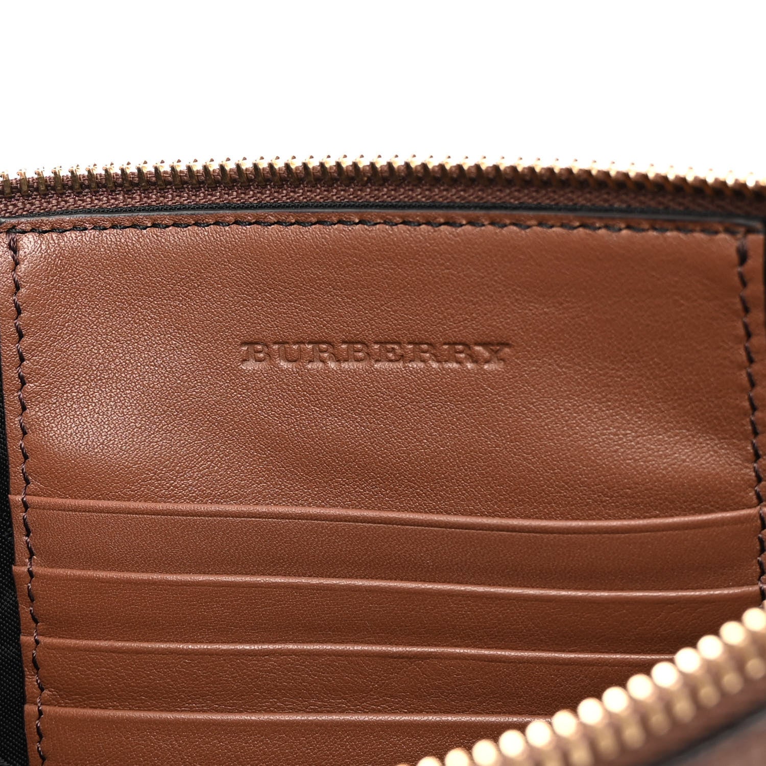 Burberry House Check Derby Peyton Crossbody Clutch Bag Tan 6 of 9