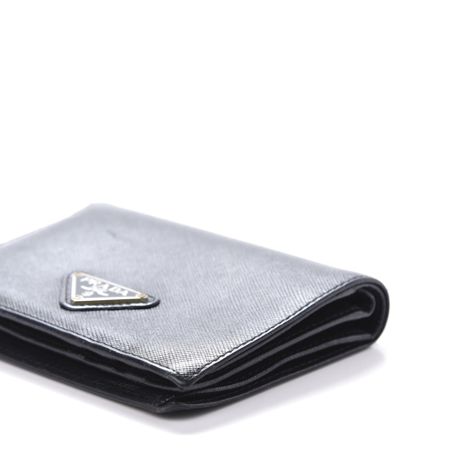 Prada Saffiano Bi-Fold Wallet Black 8 of 14