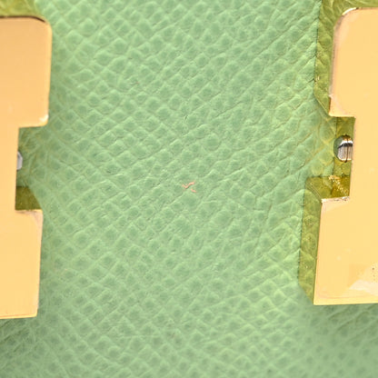 Hermes Epsom Constance Slim Wallet Vert Criquet 12 of 13
