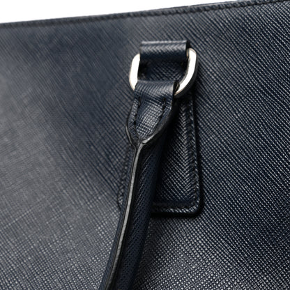 Prada Saffiano Medium Galleria Double Zip Tote Baltico 11 of 11