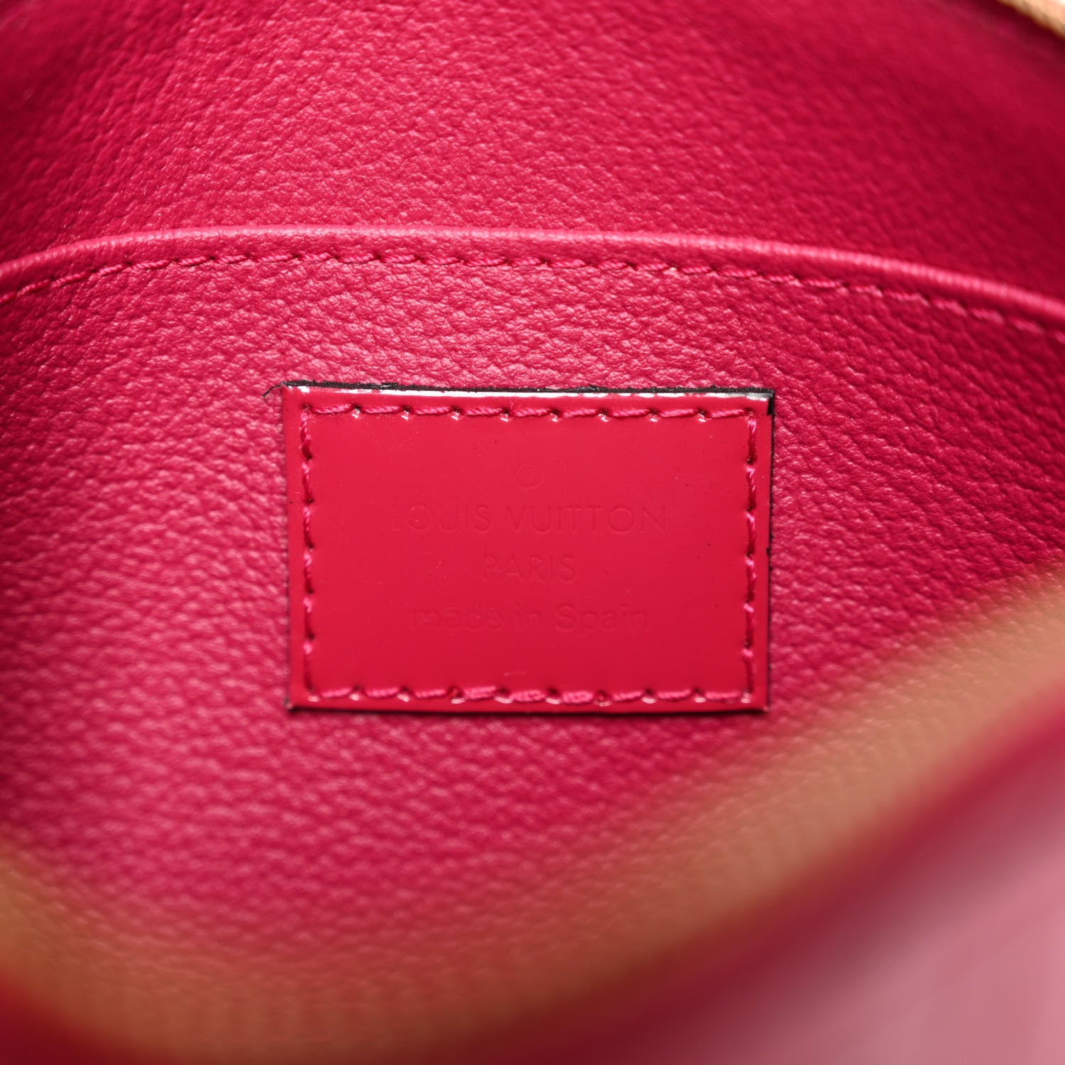 Louis Vuitton Vernis Cosmetic Pouch Rose Indien 6 of 9