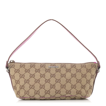Gucci Monogram Boat Pochette Pink 1 of 12