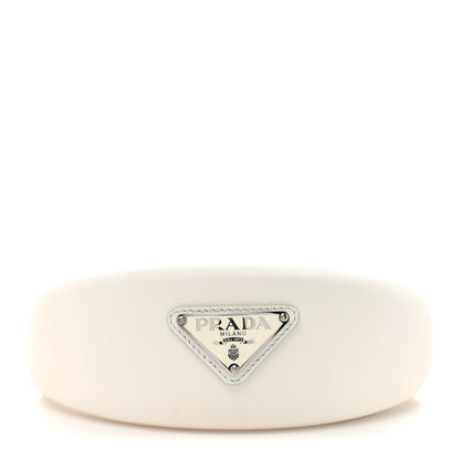 Prada Re-Nylon Triangle Logo Headband White 1 of 5