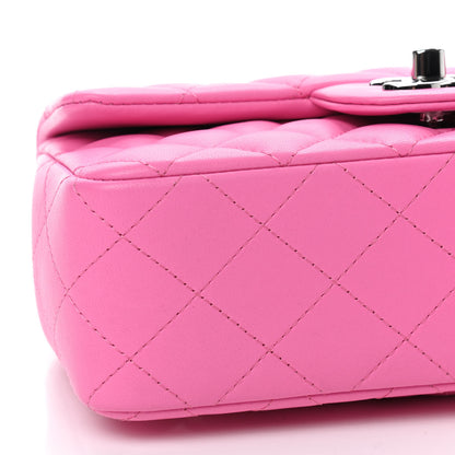 Chanel Lambskin Quilted Mini Rectangular Flap Pink 5 of 8