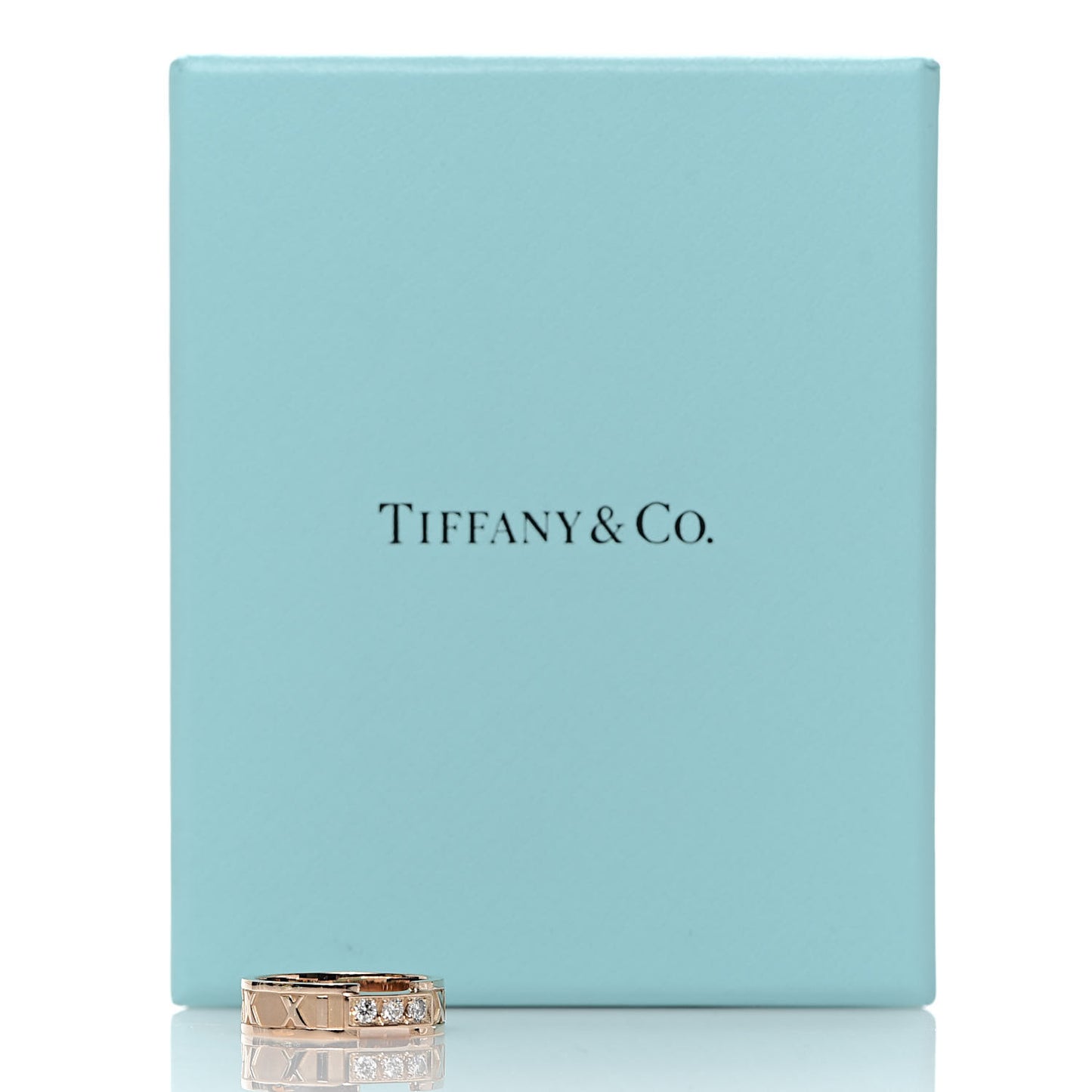 18K Rose Gold Diamond Atlas Ring 53 6.5