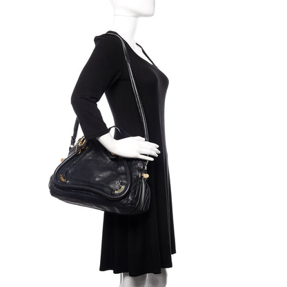 Chloe Sheepskin Stitched Medium Paraty Navy 2 of 14
