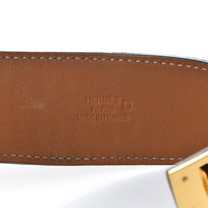 Hermes Matte Alligator Kelly Dog Cuff Black 4 of 8