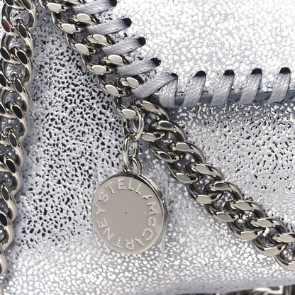 Stella McCartney Metallic Shaggy Deer Mini Falabella Crossbody Bag Silver 8 of 11
