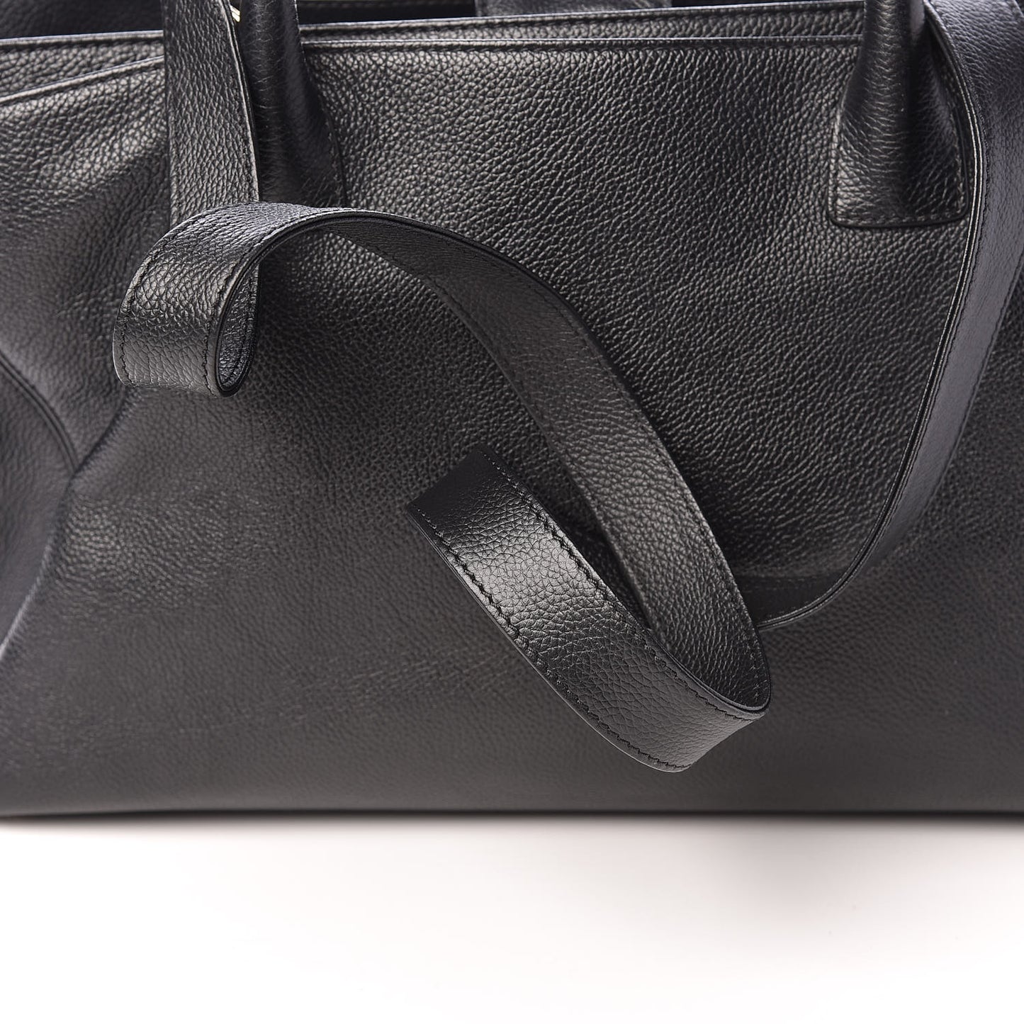 Calfskin Cerf Shopper Tote Black