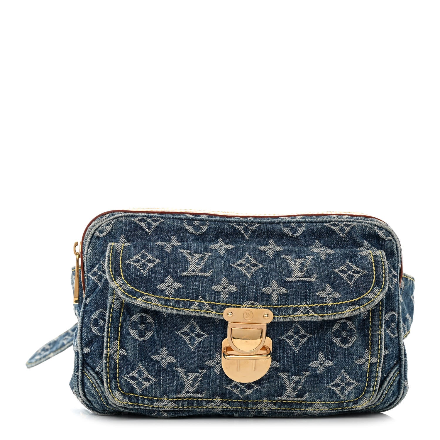 Louis Vuitton Monogram Denim Bum Bag Blue 1 of 10