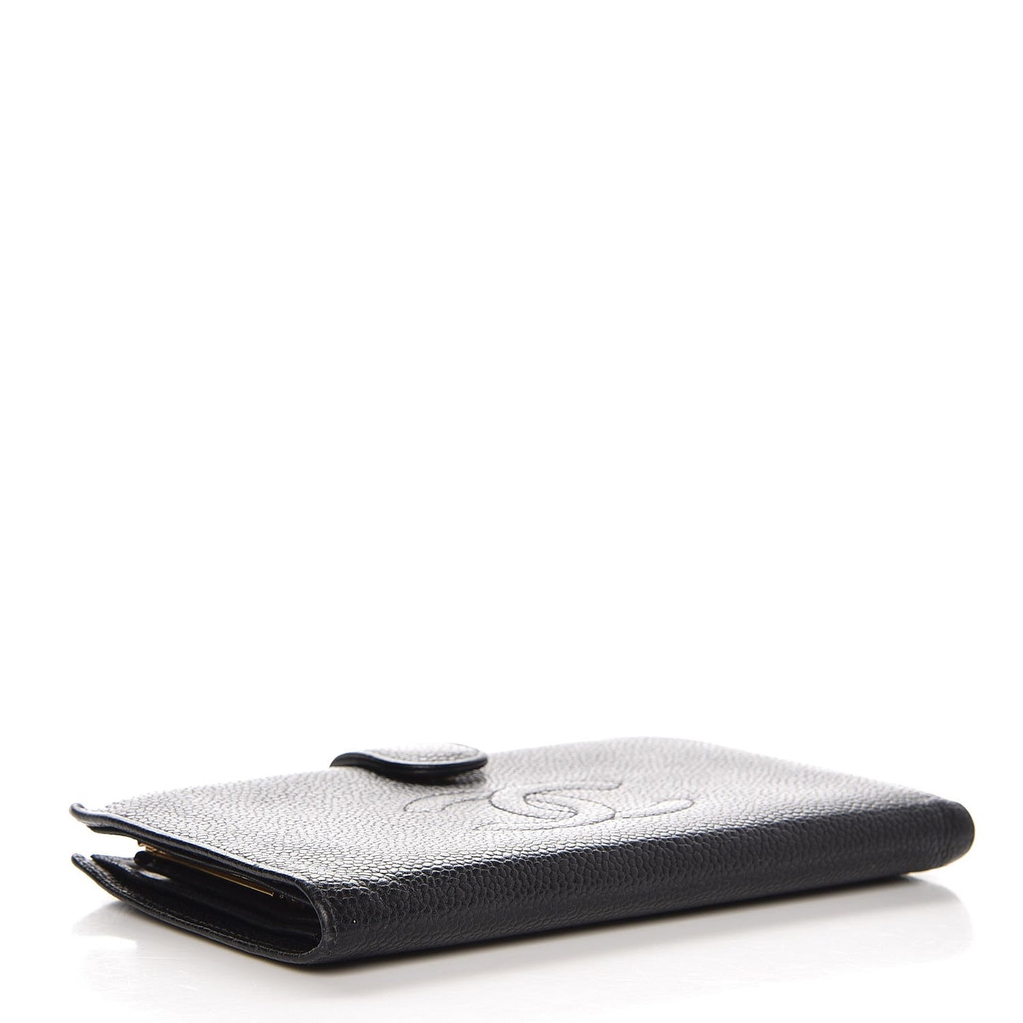 Caviar Timeless CC French Wallet Black
